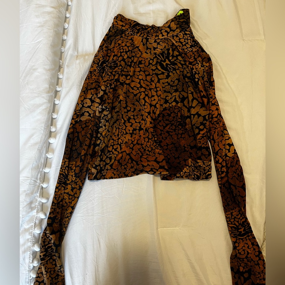 leopard croptop FARMRIO
